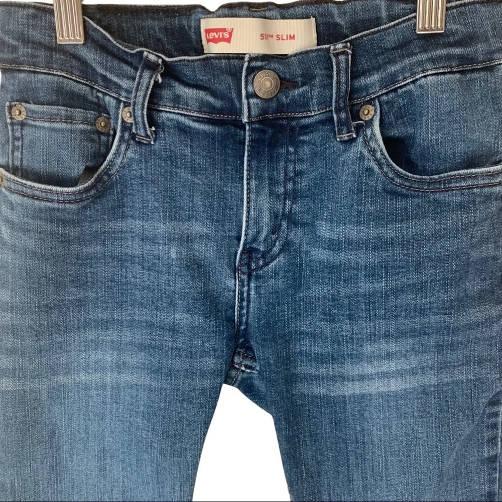 LEVI’S 511 Boys Slim Stretch Straight Leg Jeans Denim Size 10